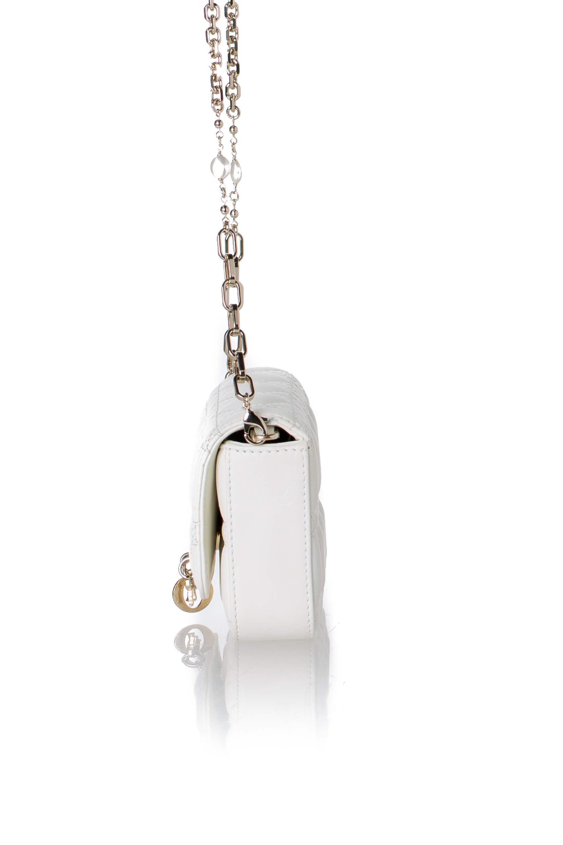Dior Talk Phone Pouch latte, vista superior del flap