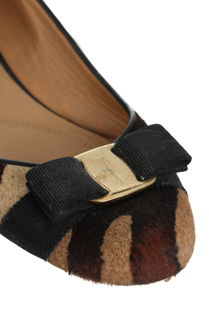 Zapato Salvatore Ferragamo café, detalle 10 – ClosetRehab
