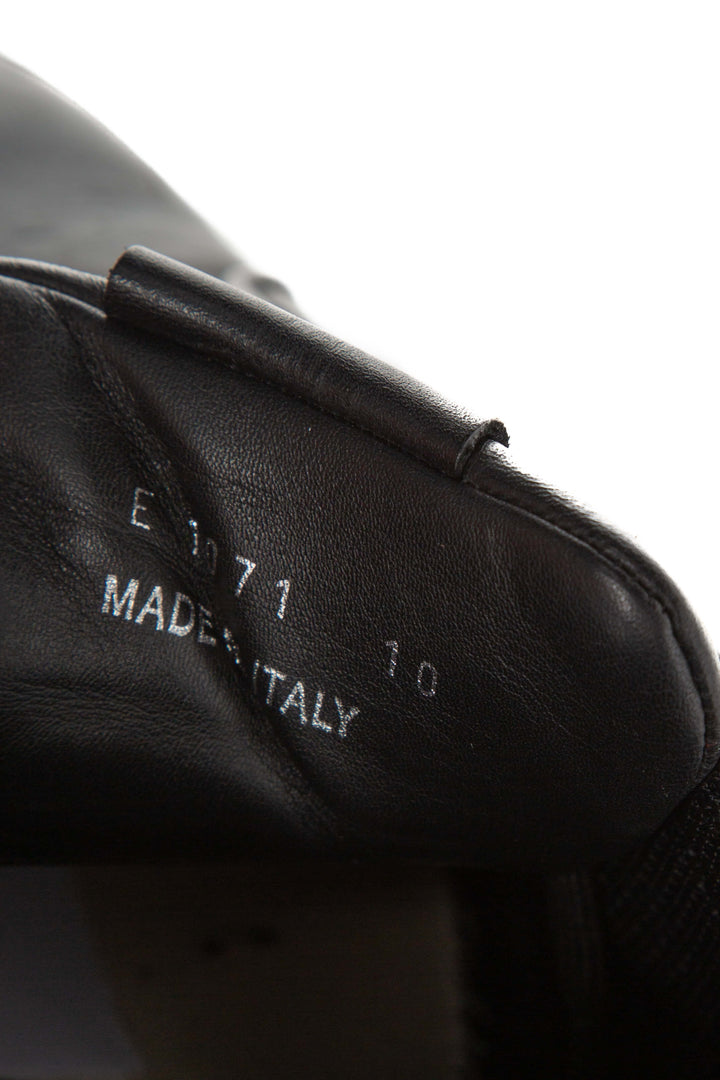 Tenis Fendi Monster negro, lengüeta con talla 10 Made in Italy