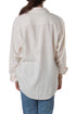 Camisa Big Mack crema, vista trasera con yugo y bajo shirttail
