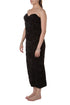 Vestido Bimba y Lola negro midi texturizado, vista lateral