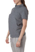 Polo Lacoste gris de manga corta, vista lateral