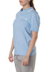 Polo Lacoste azul celeste de manga corta, vista lateral