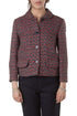 Blazer Marc by Marc Jacobs texturizado multicolor con cuello redondo y cuatro botones, vista frontal