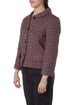 Blazer Marc by Marc Jacobs corto texturizado en gris y rojo, vista tres cuartos