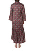 Kimono rojo paisley, vista trasera
