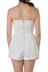 Jumpsuit Keepsake blanco con zipper metálico espalda, vista trasera