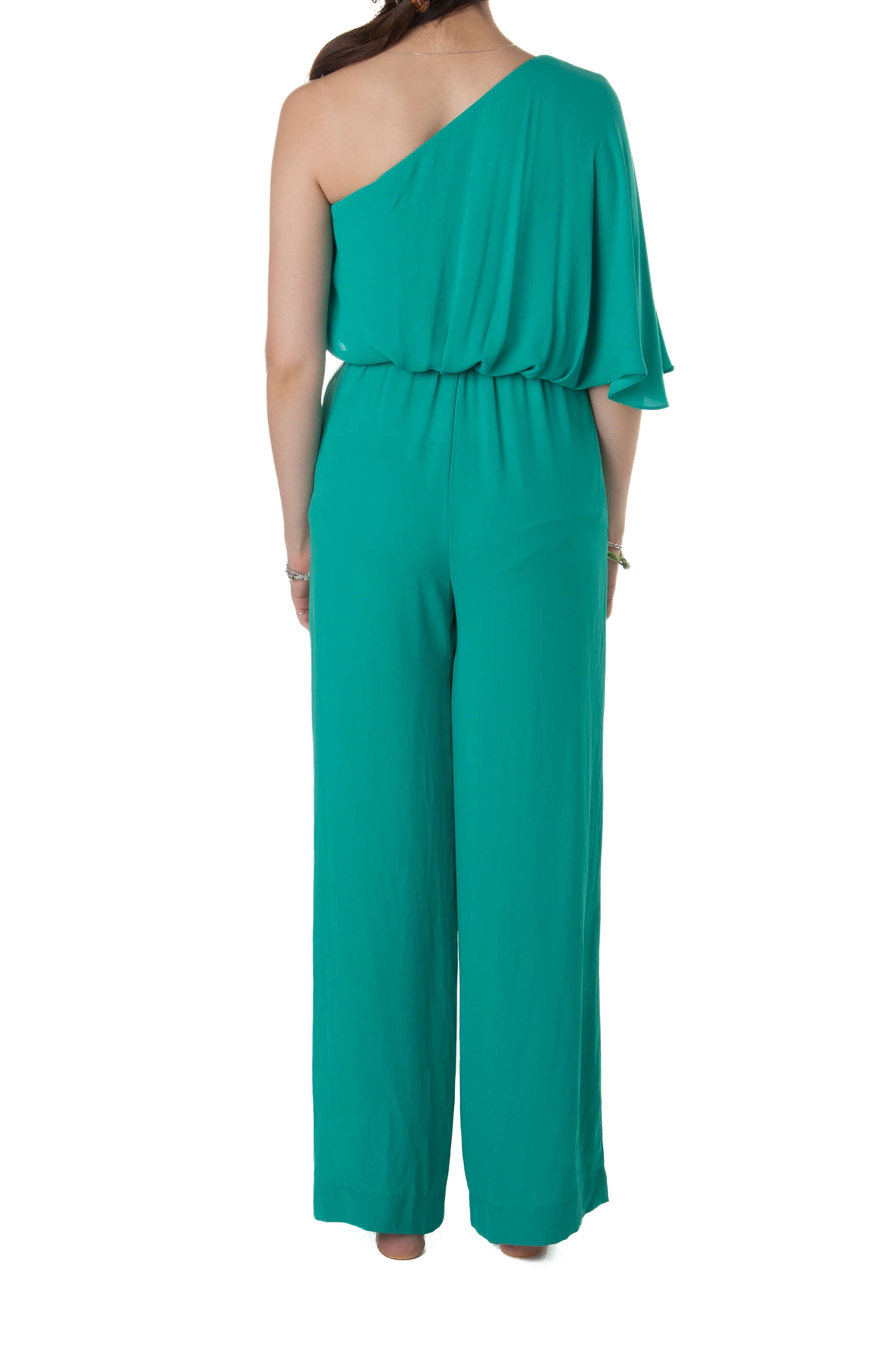 Jumpsuit BCBG Maxazria verde esmeralda, vista trasera
