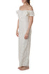 Jumpsuit Alexis blanco encaje pierna recta, vista lateral