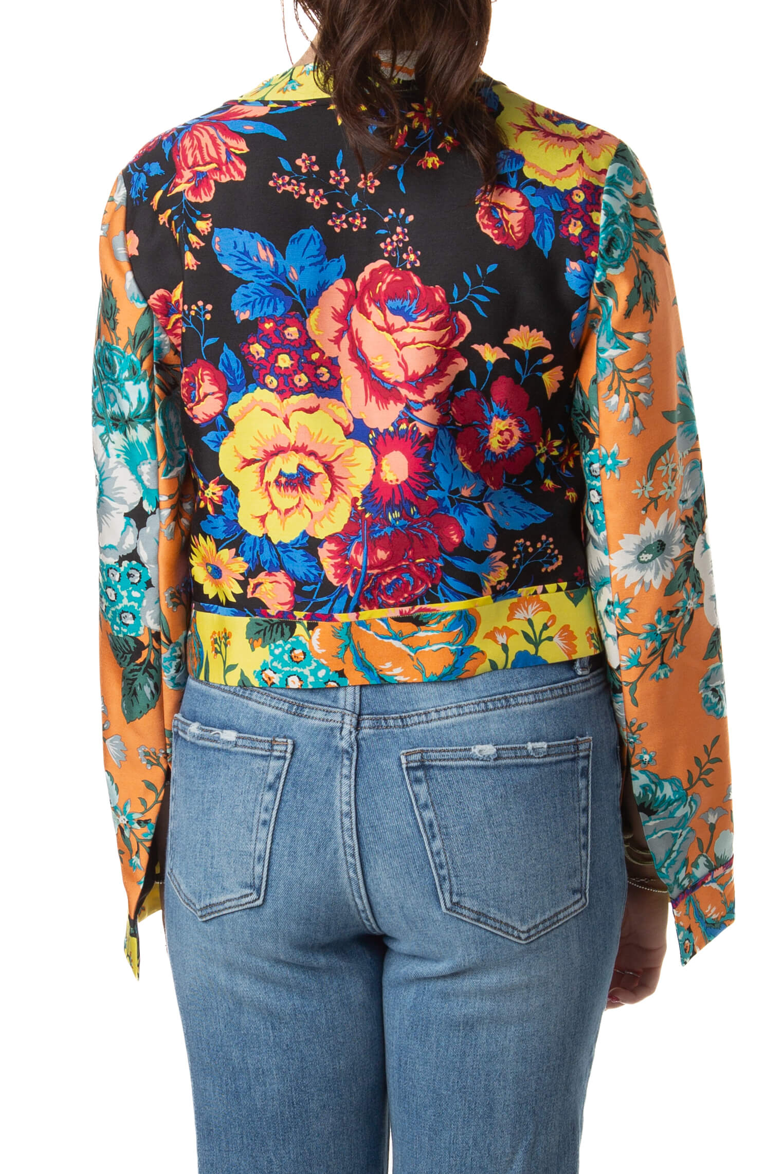 Chaqueta Diane von Furstenberg con estampado floral en paneles, vista trasera