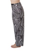 Pantalón Alice + Olivia blanco y negro geométrico, pierna amplia, vista lateral