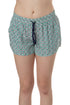 Short Joie de seda estampado verde y azul marino, vista frontal