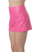 Short Alice + Olivia de piel sintética rosa chicle, vista lateral