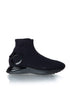 Salvatore Ferragamo Gancini Sock Sneakers — vista lateral exterior