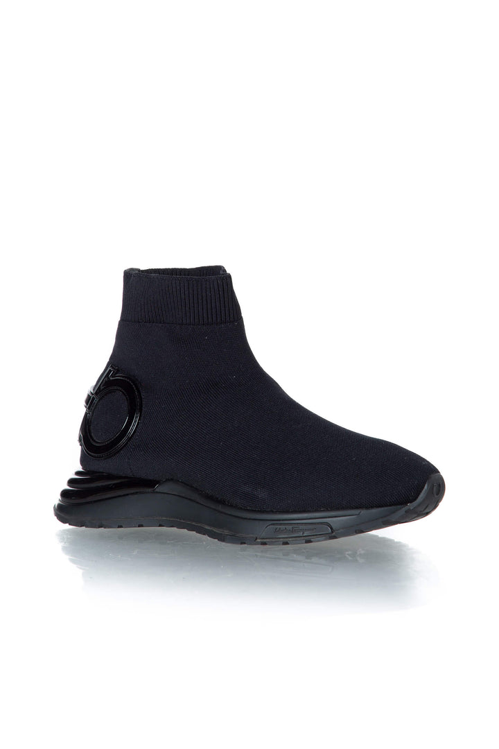 Salvatore Ferragamo Gancini Sock Sneakers — vista tres cuartos