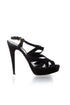 Miu Miu Sandalias de plataforma con tiras — vista lateral exterior