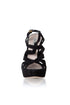 Miu Miu Sandalias de plataforma con tiras — vista frontal