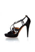 Gucci Sandalias de plataforma con tiras de charol — vista lateral interior