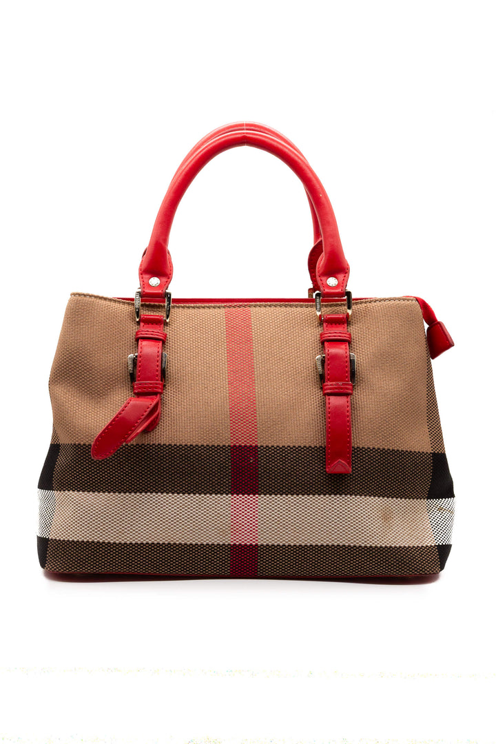 Tote Burberry House Check, vista posterior