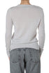 Suéter Banana Republic gris claro de lana merino, vista trasera