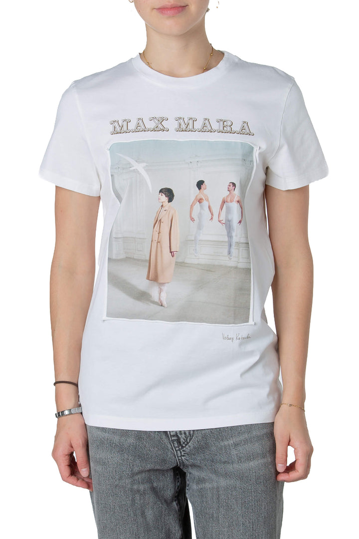 Playera Max Mara blanca talla M, preloved, vista frontal | ClosetRehab