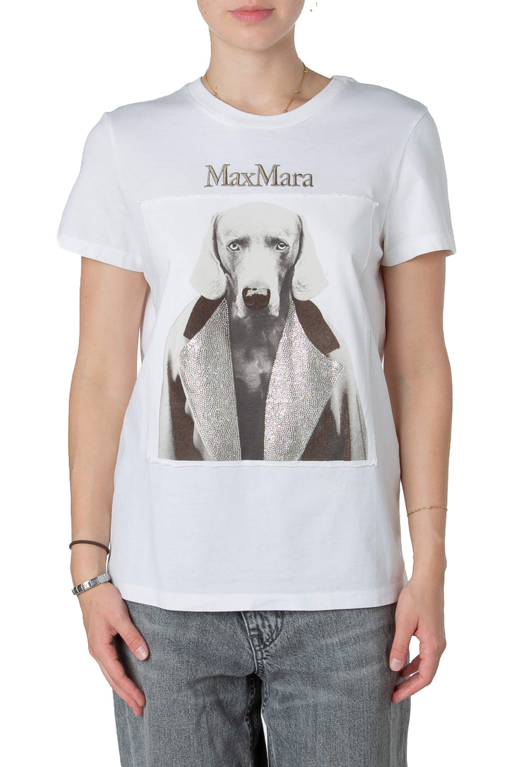 Playera Max Mara blanca talla M, preloved, vista frontal | ClosetRehab