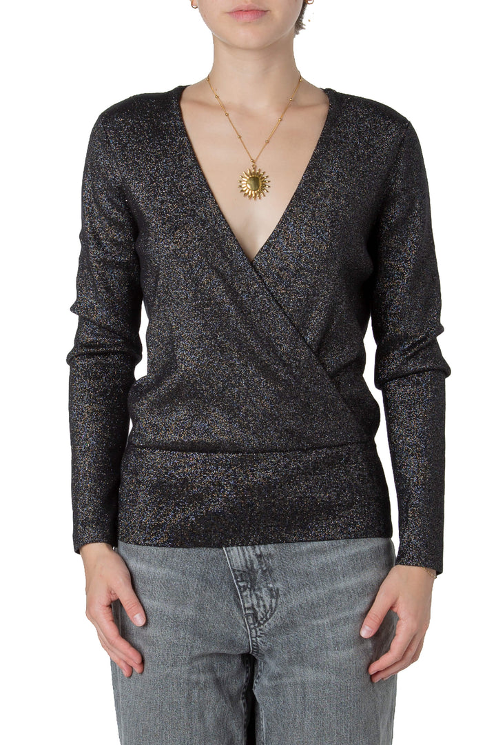 Blusa de entretiempo Ann Taylor negra talla S, preloved, vista frontal | ClosetRehab