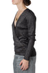 Blusa de entretiempo Ann Taylor negra talla S, vista lateral | ClosetRehab