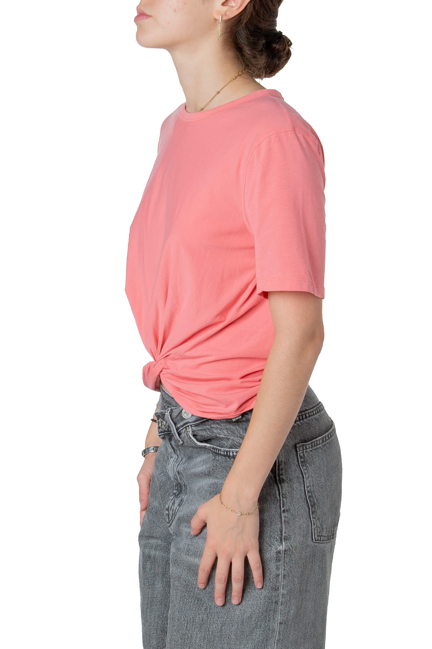 Playera deportiva Lululemon rosa coral talla 6, vista lateral | ClosetRehab