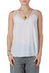 Blusa French Connection blanca talla S de poliéster, preloved, vista frontal | ClosetRehab