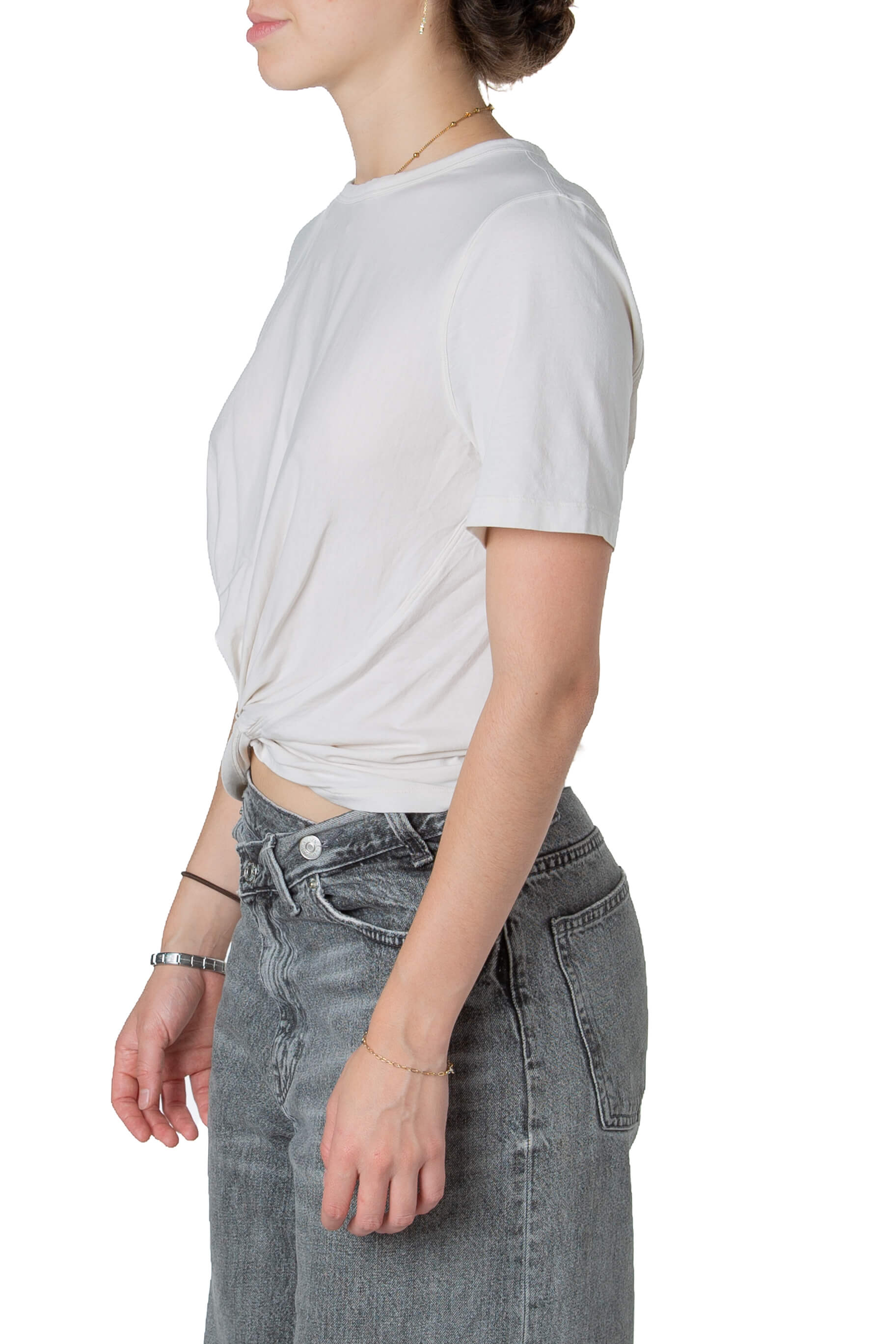 Playera deportiva Lululemon hueso talla 6, vista lateral | ClosetRehab