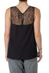 Blusa French Connection negra, detalle del encaje en la espalda | ClosetRehab