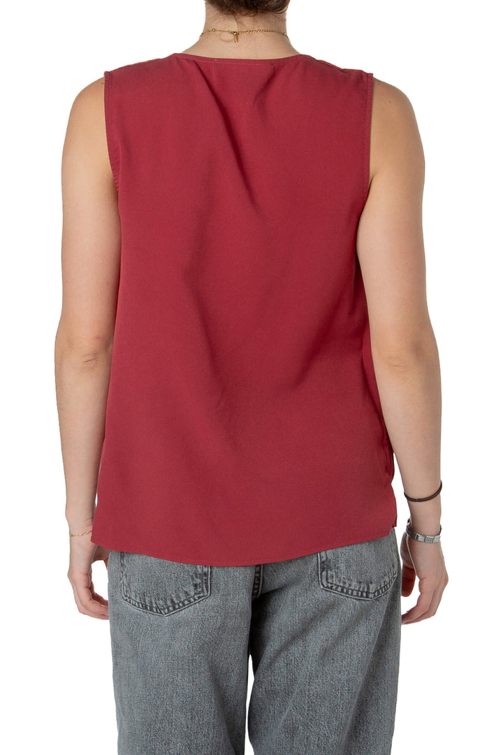 Blusa French Connection roja, detalle de la espalda | ClosetRehab