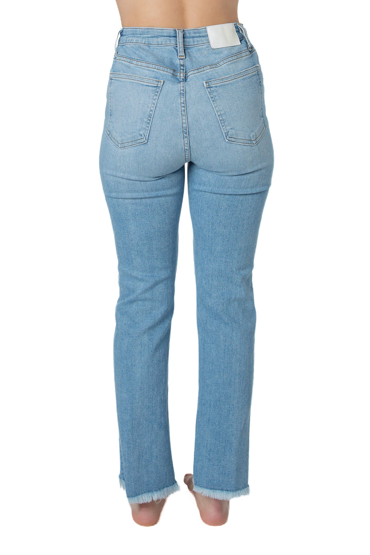 Jeans Jonathan Simkhai azul deslavado, detalle de bolsillos traseros | ClosetRehab