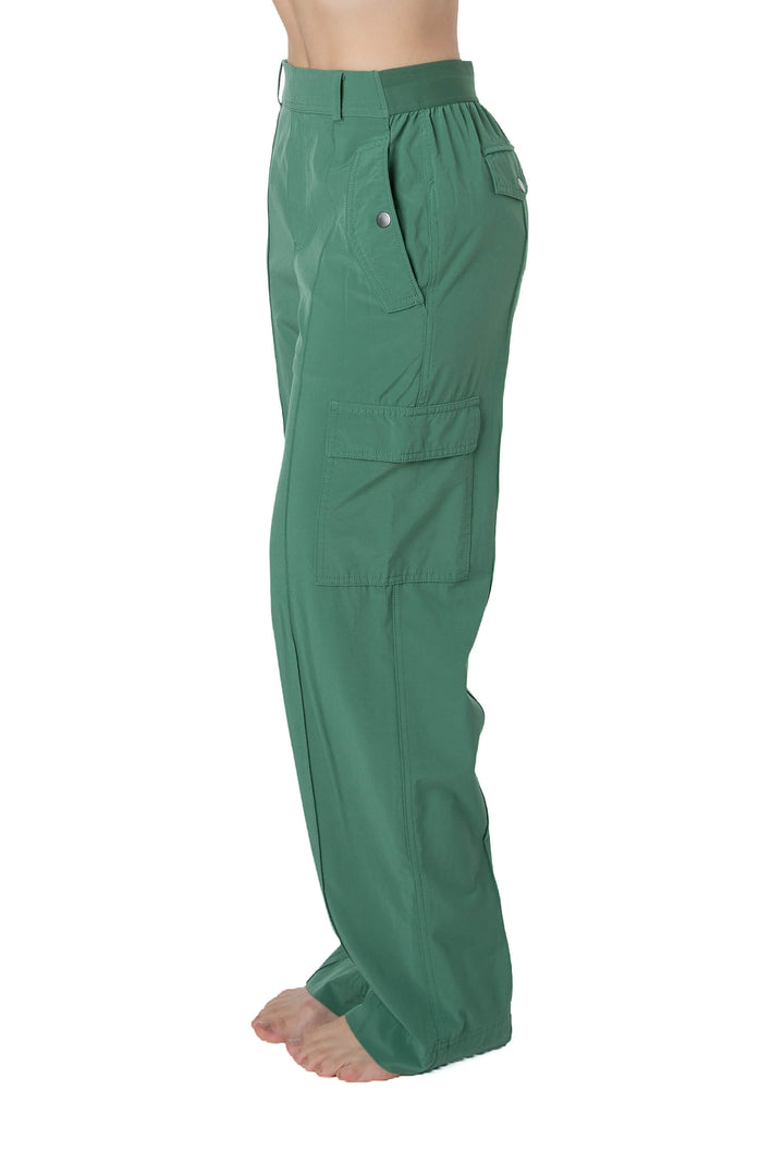 Pantalón Athleta verde talla 6, vista lateral | ClosetRehab