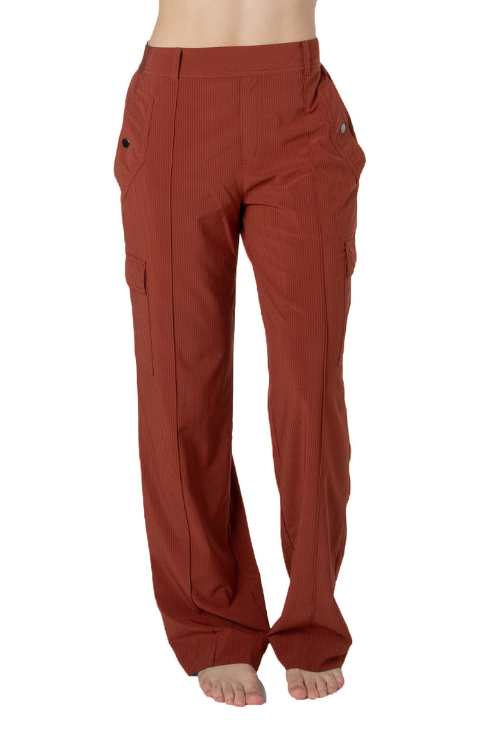 Pantalón Athleta terracota talla 6 de poliéster, preloved, vista frontal | ClosetRehab