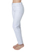 Jeans Vervet blancos de tiro alto, vista lateral