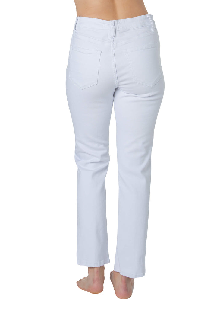 Jeans Vervet blancos de tiro alto, vista trasera