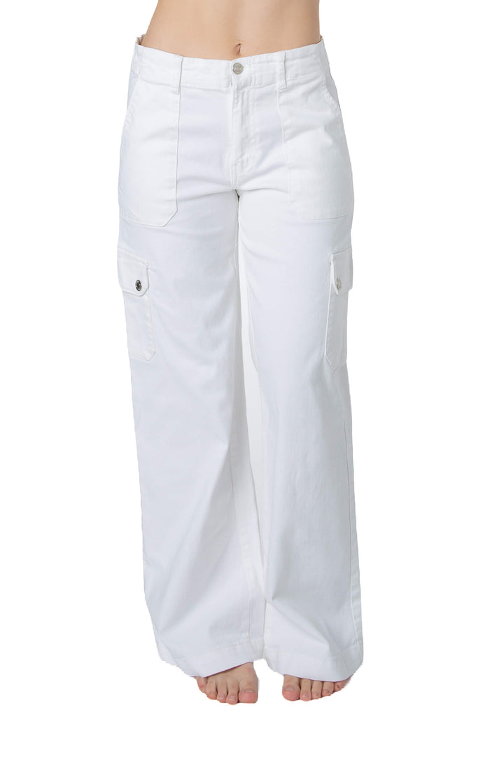 Pantalón cargo Brownie blanco, vista frontal