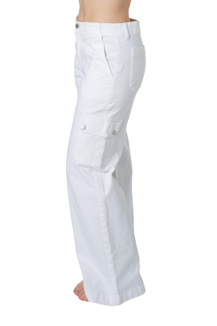 Pantalón cargo Brownie blanco, vista lateral