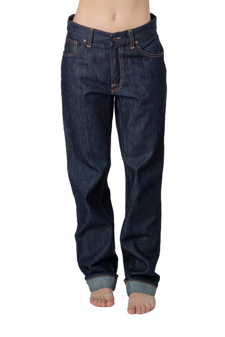Jeans Nudie Jeans Gritty Jackson azul oscuro, vista frontal