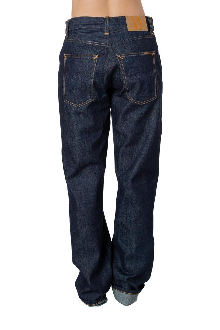 Jeans Nudie Jeans Gritty Jackson azul oscuro, vista trasera