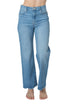 Jeans FRAME azul claro de pierna recta, vista frontal