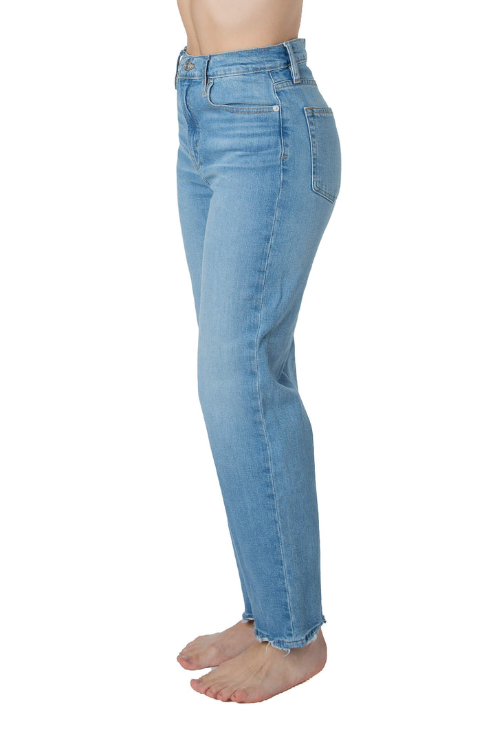 Jeans FRAME azul claro de pierna recta, vista lateral
