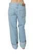 Jeans Madewell azul claro de corte relajado, vista trasera