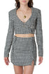 Conjunto Zara saco y falda pata de gallo, vista frontal