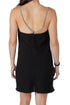 Vestido Zara negro con tirantes de cadena, vista trasera