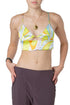 Top Zara satinado multicolor estampado, vista frontal
