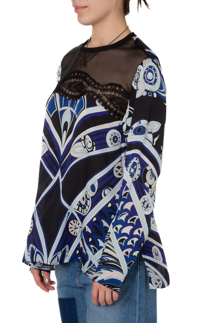 Blusa Emilio Pucci, vista posterior – ClosetRehab