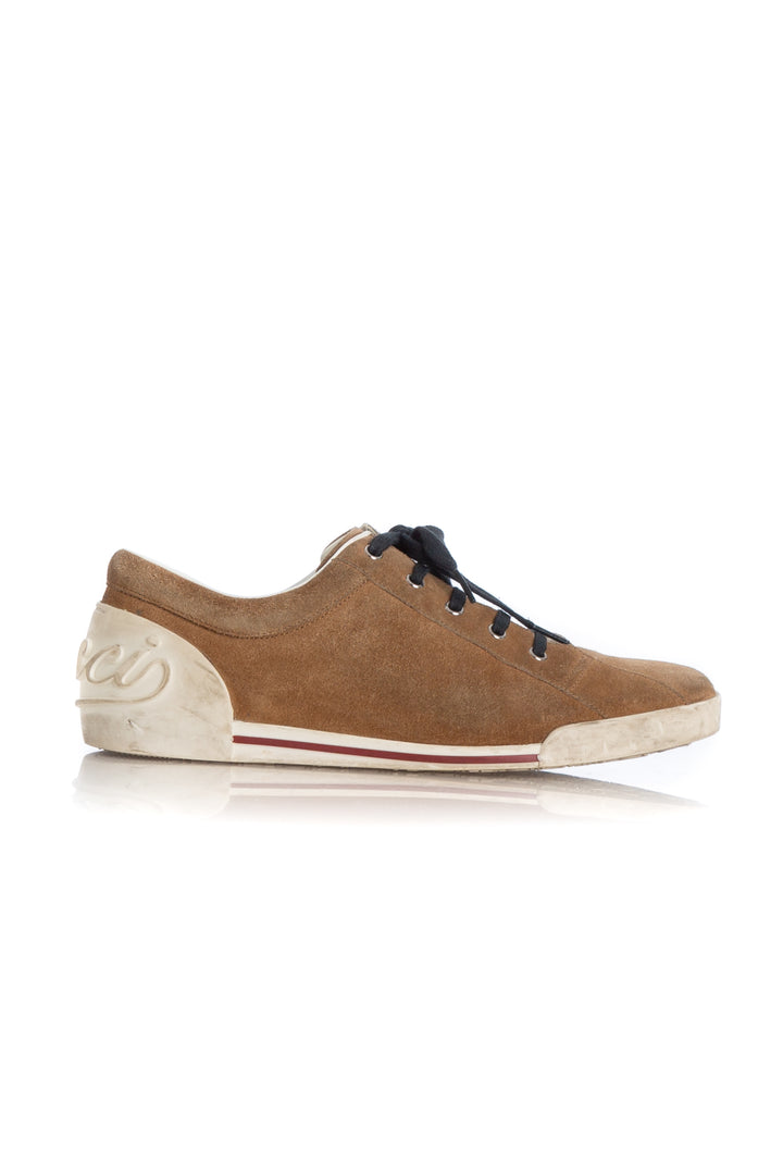 Zapato Gucci café, vista frontal – ClosetRehab